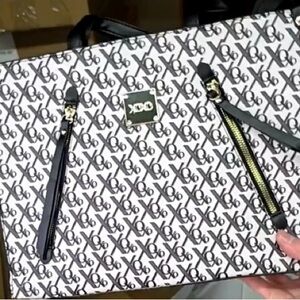 XO Patterned Handbag BY XOXO with Black Accents